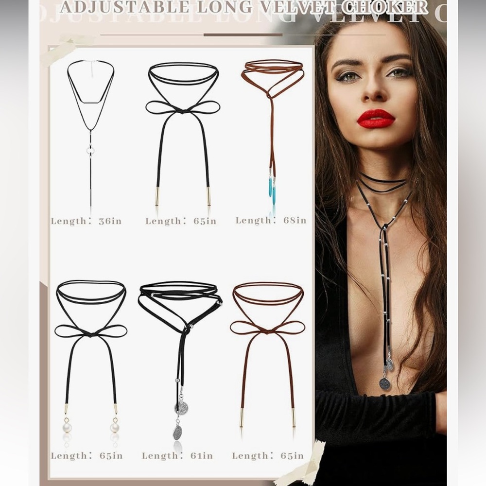 SUEEIO Adjustable Chocker & Howlite Earring Bundle
